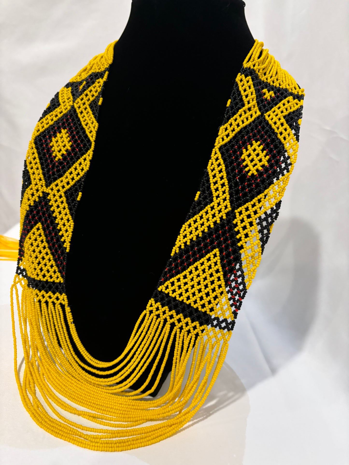 Yellow/Black/Red combo Traditional Beads Set