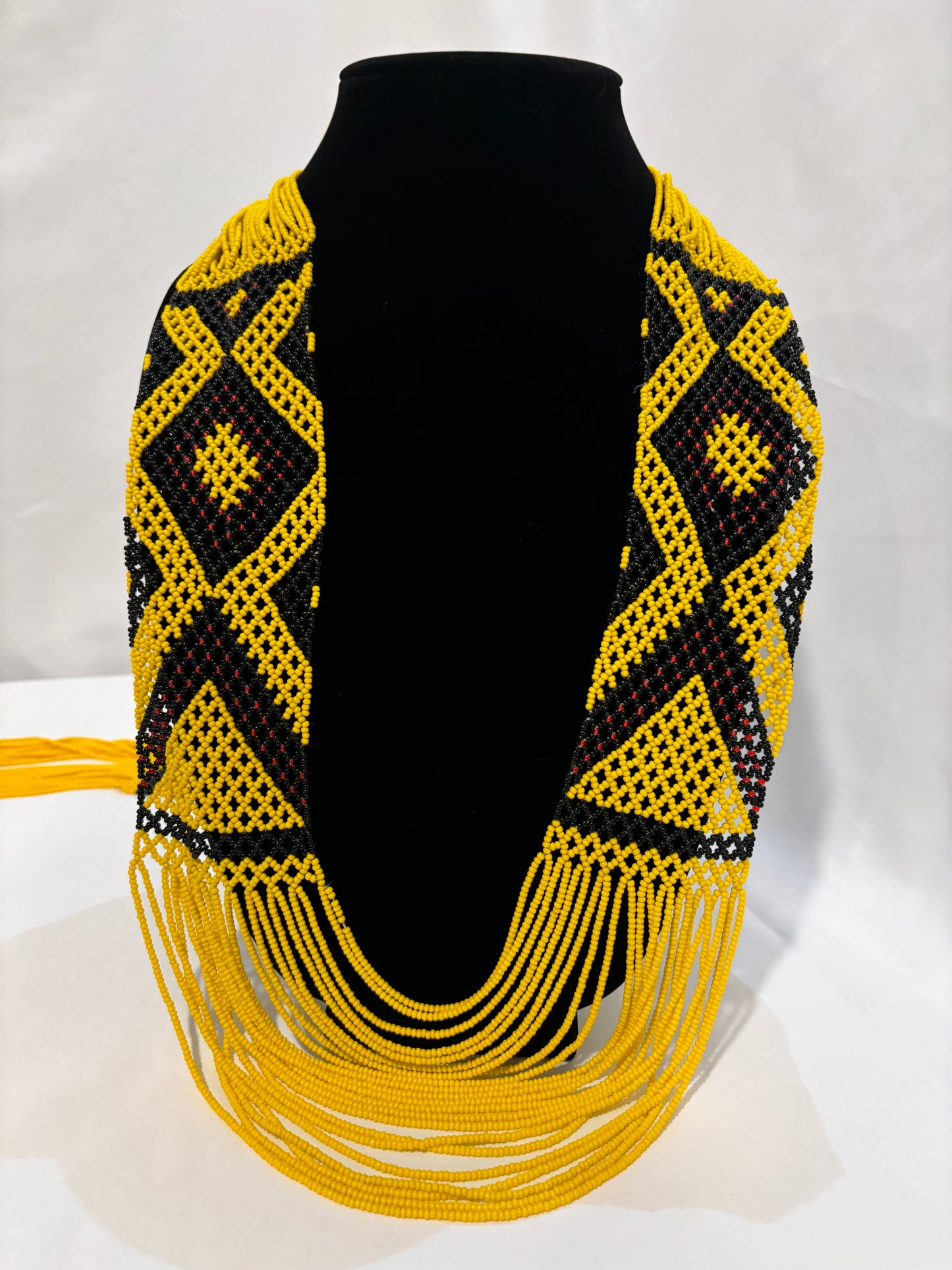Yellow/Black/Red combo Traditional Beads Set