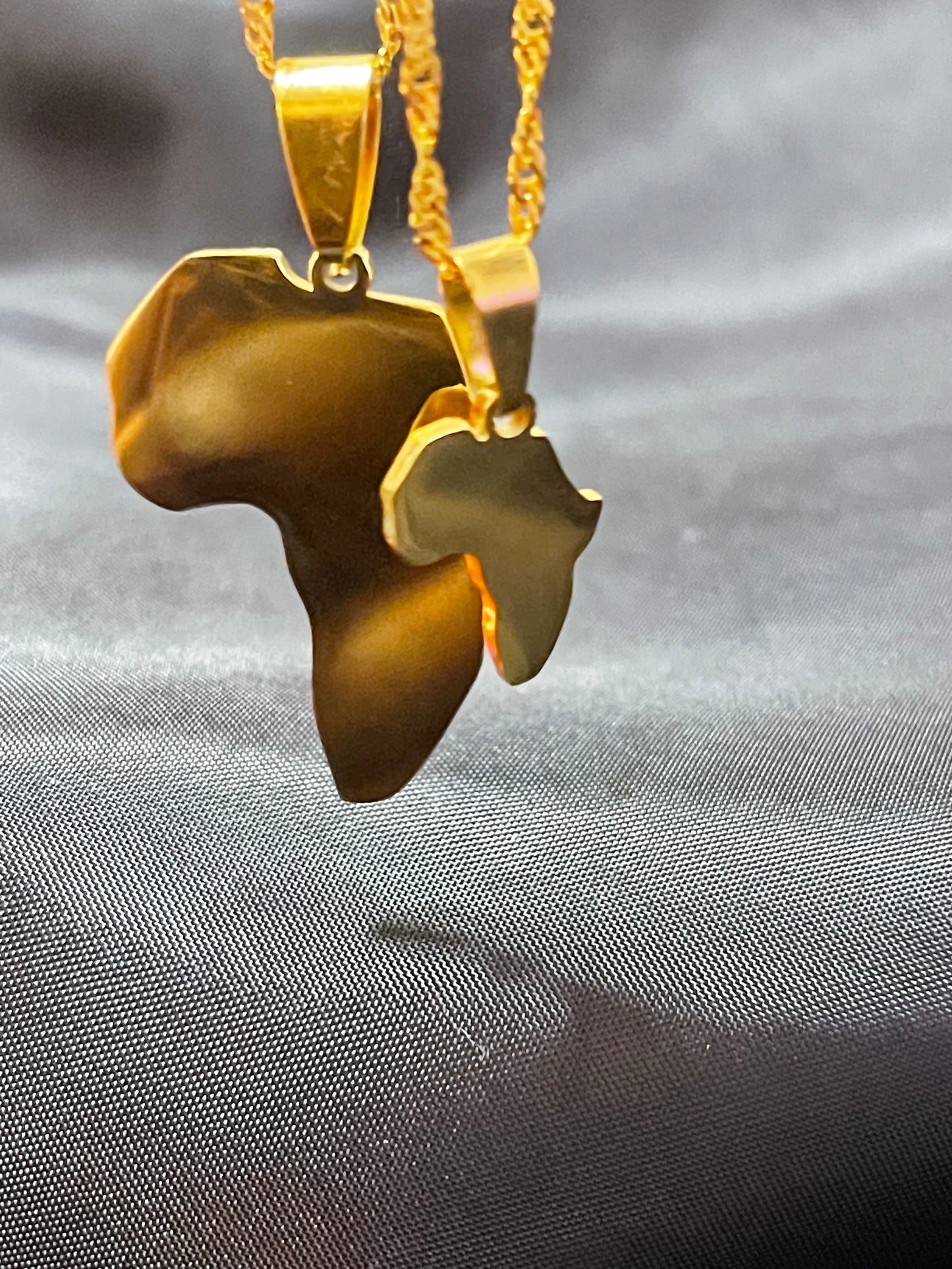 Africa Map Necklace Pendant