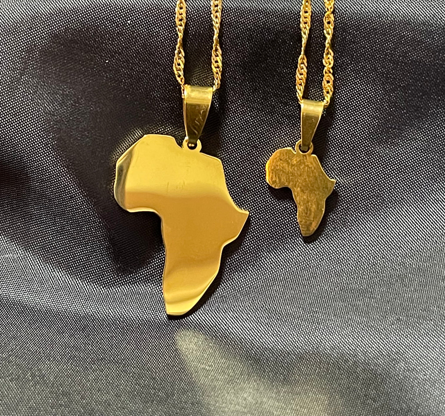 Africa Map Necklace Pendant